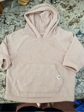 Bamboo pale Pink Hooded Pullover for Kids
